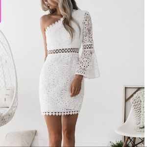 White lace dress